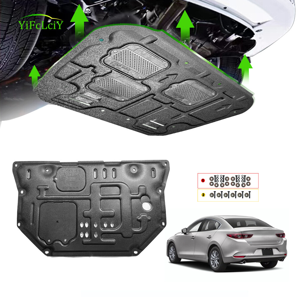 Front Skid Plate For Mazda mazda3 2019-2024 Impact Resistant