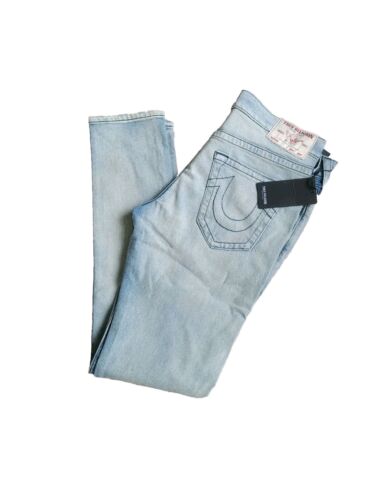 Jeans denim elasticizzati True Religion Tony Skinny Fit vintage blu W34 L32 prezzo disponibile £129 - Foto 1 di 15