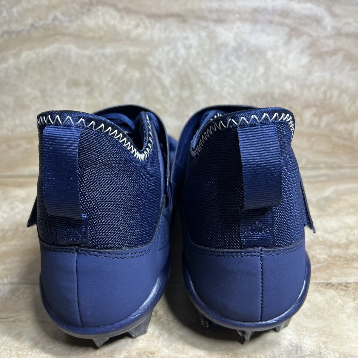 Nike Alpha Menace Pro 2 Mid Football Cleat Navy Blue Men