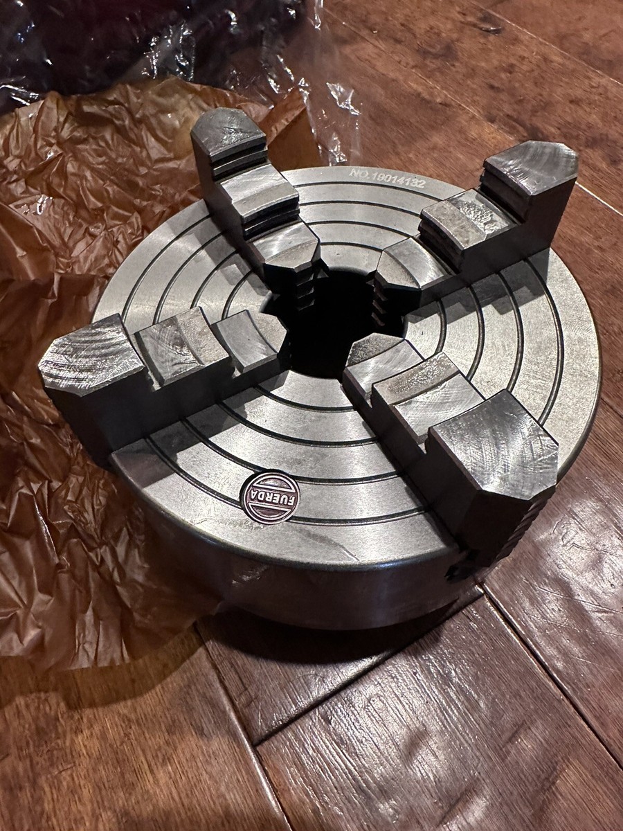 New Fuerda 4 Jaw Lathe Chuck K72-200/D4 Cast Iron | eBay