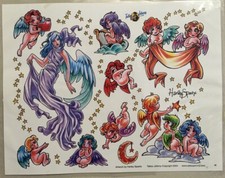 Tattoo Flash Single Sheet Print by Harley Sparx Angels Pixies Fairies 11 X 14