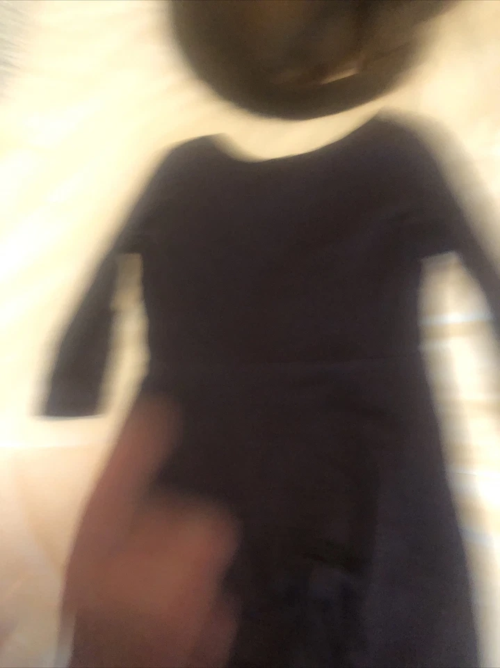 Vestido Old Navy Niñas Calce y Acampanado Manga Larga Ciruela Púrpura XL 14 Foto 4 de 4