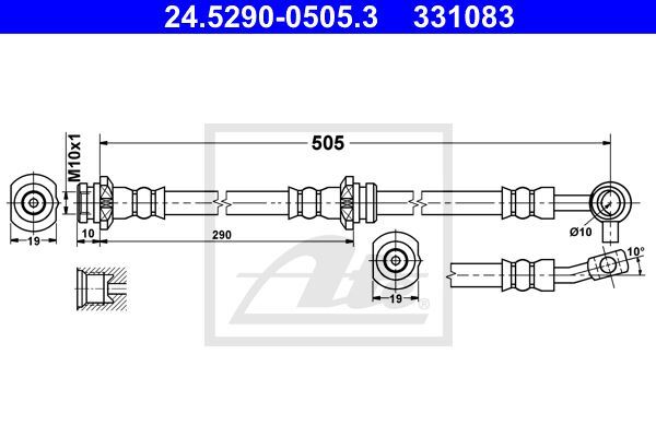 Flexible de frein Nissan X-Trail I résout pedale molle et fuite hydraulique