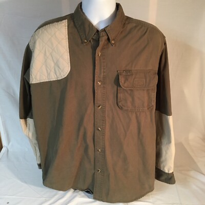 Gander Mountain Mens Shooting Hunting Shirt Long Sleeve Large Tall Multicolor FS