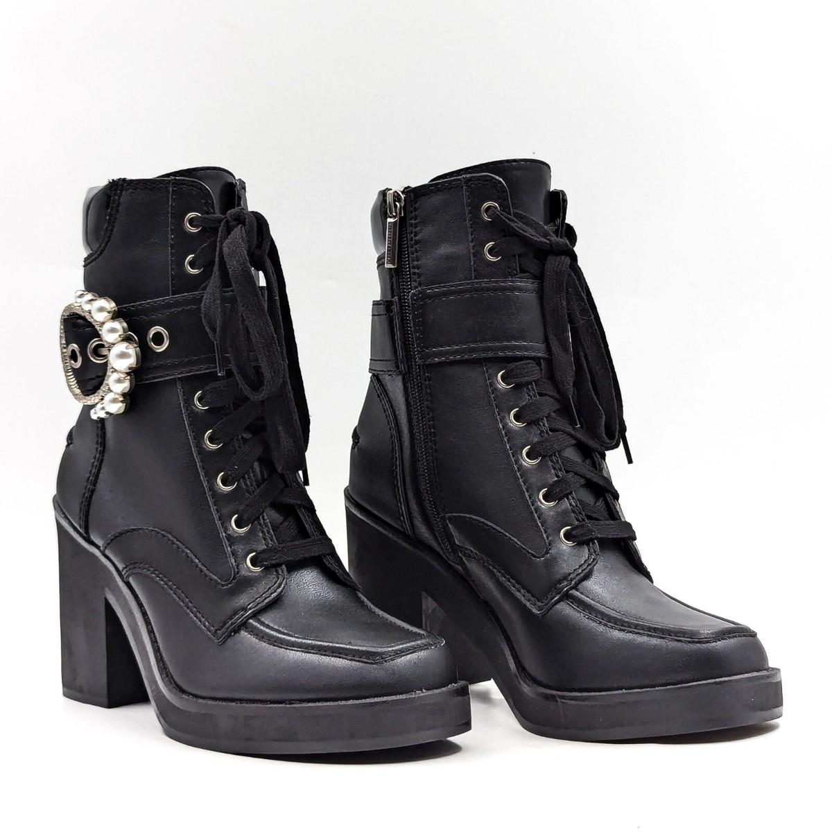 ?DKNY Signature Combat Boots DKNY Women main image 4