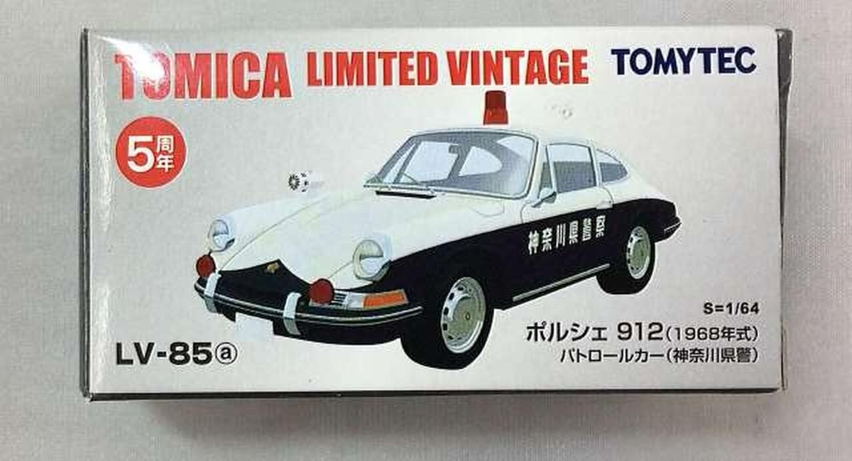 Tomytec Lv-85A Porsche 912 1968 Patrol Car Kanagawa