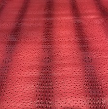 Red Ostrich/Gator Upholstery Crafting Outdoor Vinyl Fabric By The Yard