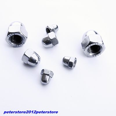 Hutmuttern DIN 1587 Muttern Edelstahl V2A M3 M4 M5 M6 M8  M10 M14 M16  Hutmutter