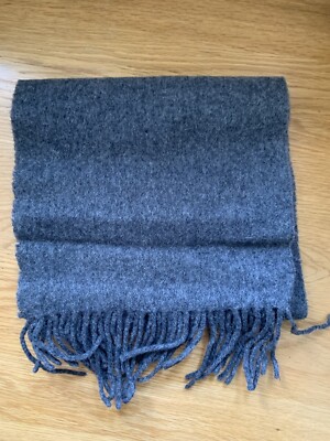 Debenhams Grey 100% Wool Scarf UK