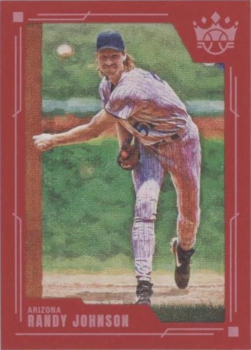 2022 Panini Diamond Kings - Short Print Randy Johnson #135 Red Frame ...