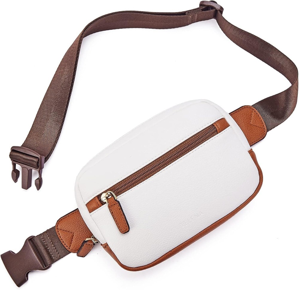 PU Leather Women's Waist Bag - Crossbody Belt Fanny Pack