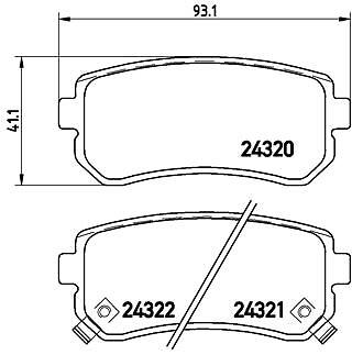 P 30 025 BREMBO Brake Pad Set, disc brake for DODGE,HYUNDAI,HYUNDAI (BEIJING),KI
