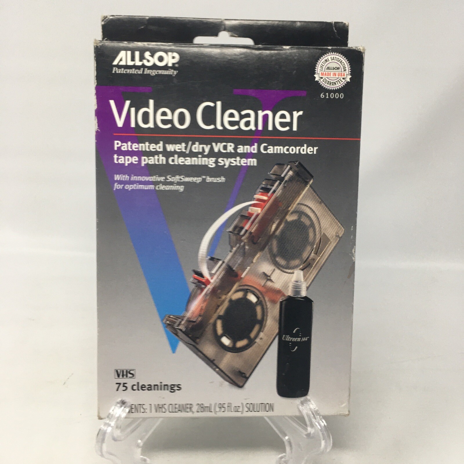 Allsop 4in1 Wet/Dry VCR & Camcorder Tape Path Head Video Cleaner eBay
