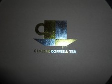 BRAND NEW IN GIFT BOX CLASSIC COFFEE & TEA SET SMALL CUPS/SAUCERS WHITE/GOLD 