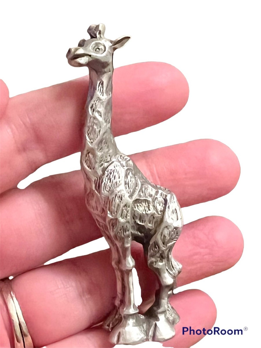 Hudson Pewter Giraffe Noah's Ark Standing Animal Miniature