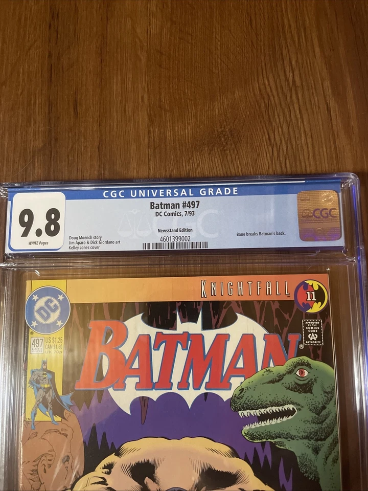 BATMAN 497 CGC 9.8 NM/MT BANE RARE NEWSSTAND 1993 DC APARO & GIORDANO ART - Image 2 of 4