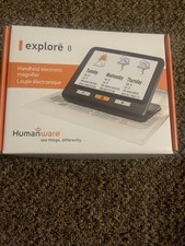 Humanware explore 8 Electronic Handheld Magnifier Low Vision Aid Black 21MP
