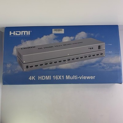 4K HDMI Multiviewer 16x1 Switch | 16 Input Multi Screen Processor Boxed unbenutzt