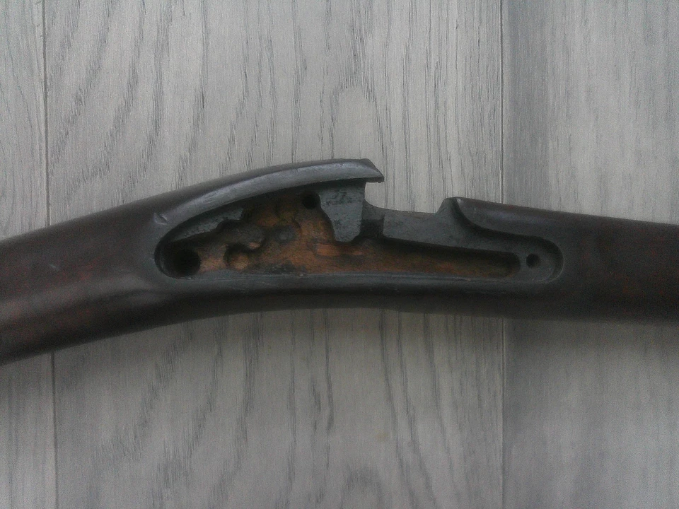 Springfield 1868 1870 陷门步枪枪托带弹簧原装平侧 50-70 — 第 4/4 张图片