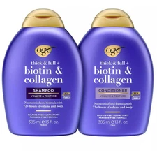 Ogx Thick Full Biotin Collagen Shampoo And Conditioner 13 Fl Oz Pack Of 2