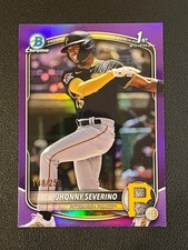 Jhonny Severino 2025 Bowman Chrome 1st Purple Refractor /250 Pirates 