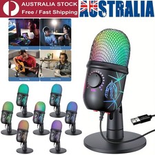 Gaming Microphone USB PC Mic for Streaming Podcasts Recording Condenser Computer