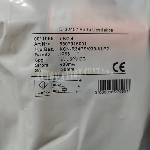 For BERNSTEIN KCN-R34PS/030-KLP2 6507915001 Capacitive Proximity Switch - Picture 1 of 2
