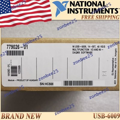 National Instruments USB-6009 Data Acquisition Card NI DAQ Multifunction USstock