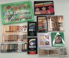 HUGE Eyeshadow Palette Lot, Wet n Wild, Sorme, Revlon, Covergirl, LOT OF 13