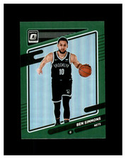 2021-22 Panini Chronicles - Donruss Optic Traded Ben Simmons #612 Green Prizm