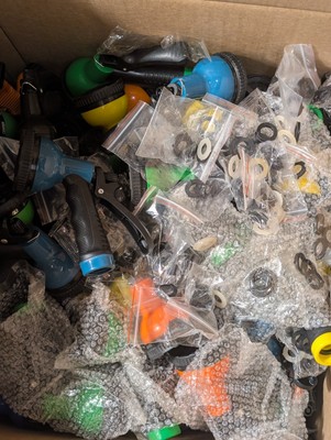 Lot Of 100x Garden Hose Nozzle Sprayer 10 Watering Patterns Spray Nozzles Light