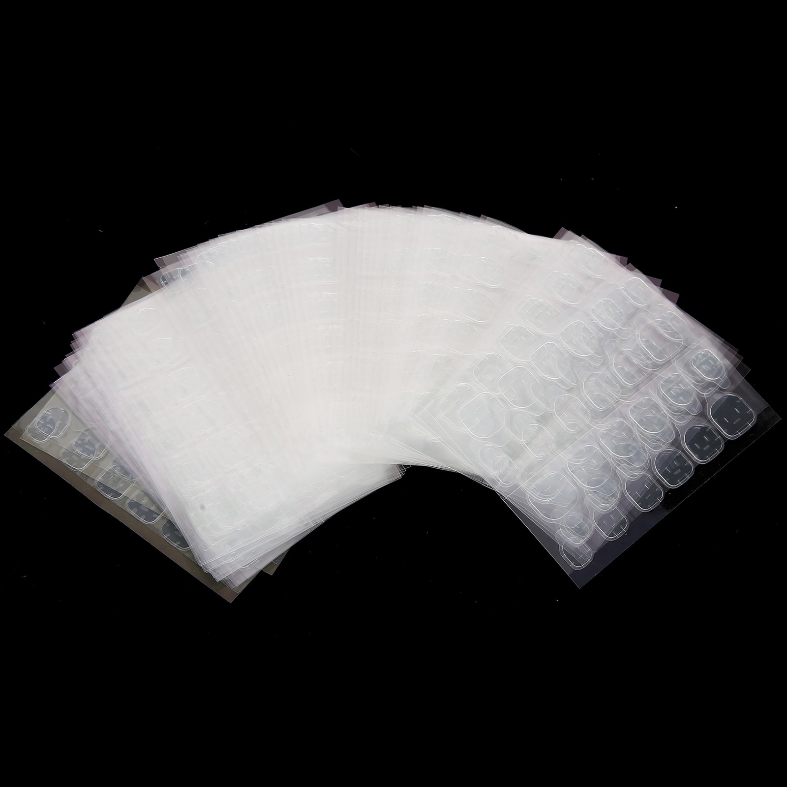 50 Sheet Transparent Nail Tape Strong Adhesive Easy Removal 