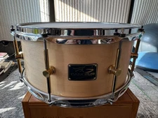 Canopus 'The Maple' Snare Drum 14x6.5 Natural Oil w/Cast Hoops
