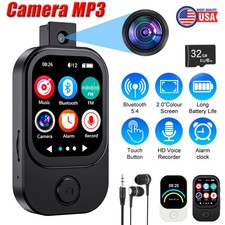 MP3 Player 2" Touch Screen Bluetooth Music Voice Recorder FM Radio w/Camera 32GB