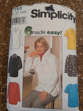 Simplicity Women's Top Sewing Pattern - Somewhat Cut - All Pieces Present