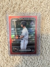 2024 Topps Pro Debut - Jake Cunningham Red Chrome 4/5
