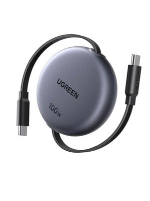 UGREEN 100cm Retractable PD 100W/5A USB-C Cable 4-Level Adjustable Length