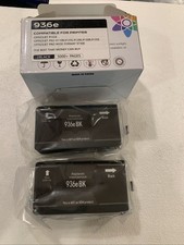 2 PC BK for HP 936 Ink Cartridge for OfficeJet Pro 9110b 9125e 9128e 9130b 9135e