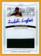 TRISTIN ENGLISH 2014 Leaf PG Silver PATCH Autograph Rookie AUTO MEM SER # 5/5