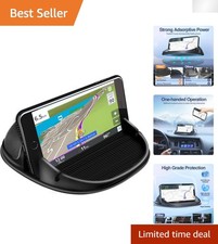Compact Car Phone Holder - Slip-Free Dashboard Stand Ideal for All Smartphones