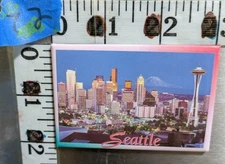 Vintage Seattle Skyline Space Needle Washington Refrigerator Magnet