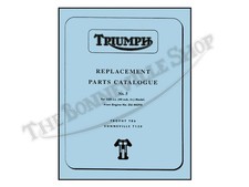 1967 Triumph T120 Bonneville Tr6 Trophy Parts Book 5 Pn 99-0824