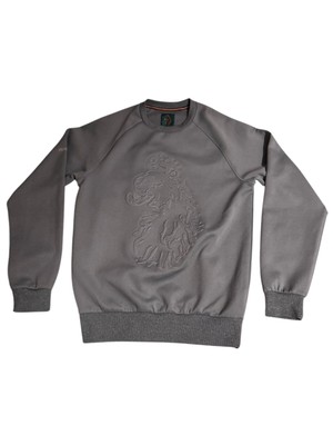 Long Sleeve Jumper Luke Sport 1977 Small Grey Sweatshirt Lion
