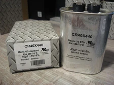 NEW IRP CR40X440 Oval Run Capacitor - 440 VAC 40uF