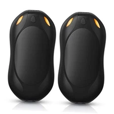  Hand Warmers Rechargeable 2 Pack: Portable Electric Hand Warmer 2 in 116-Black