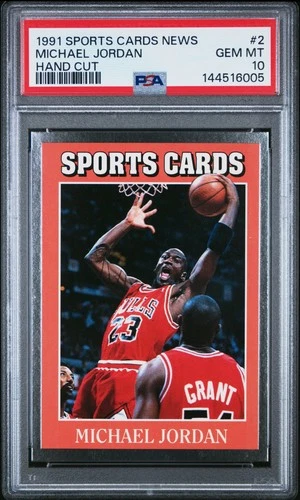 144516005 Michael Jordan 1991 Sports Cards News #2 PSA 10