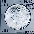 1922 P BU GEM PEACE SILVER DOLLAR UNC MS+++ U.S. MINT RARE COIN 8327