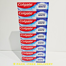 Colgate Advanced White Toothpaste 100ml x9 | Whitening Toothpaste | Free Post 15.88 per litre