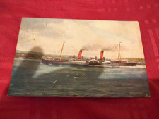 TUCK  Oilette  OLD POSTCARD - S S EMPRESS AT DOUGLAS  Posted 1907