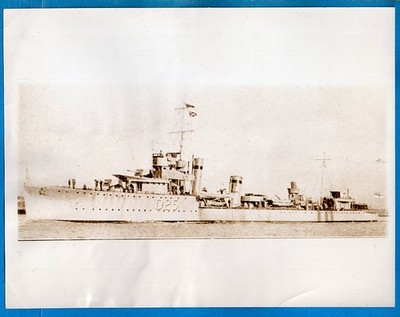 1936 Destroyer D25 HMS Wolfhound Did Edward Leave England ? Original Press Photo